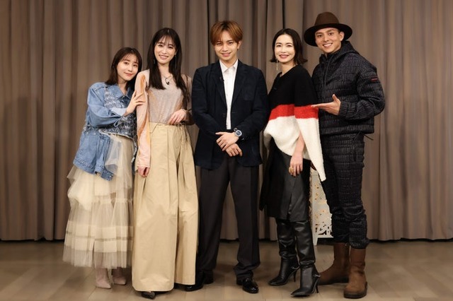 田中みな実、高橋ひかる、中島健人、長谷川京子、満島真之介（C）カンテレ