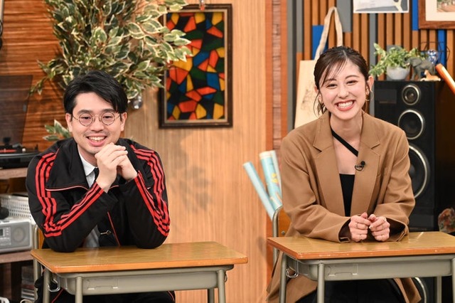 ハマ・オカモト、斎藤ちはるアナ（C）テレビ朝日