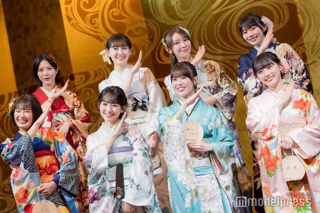 “乃木坂昇り龍世代”の8人／（後列左から）林瑠奈、松尾美佑、黒見明香、岡本姫奈／（前列左から）清宮レイ、一ノ瀬美空、岩本蓮加、川崎桜（C）モデルプレス