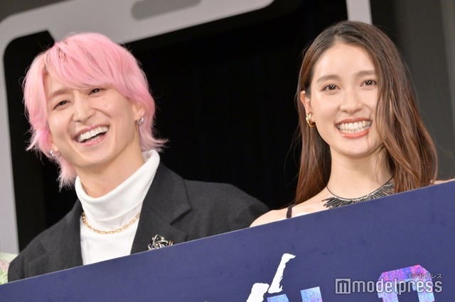 「マッチング」完成披露試写会に登場した佐久間大介＆土屋太鳳（C）モデルプレス