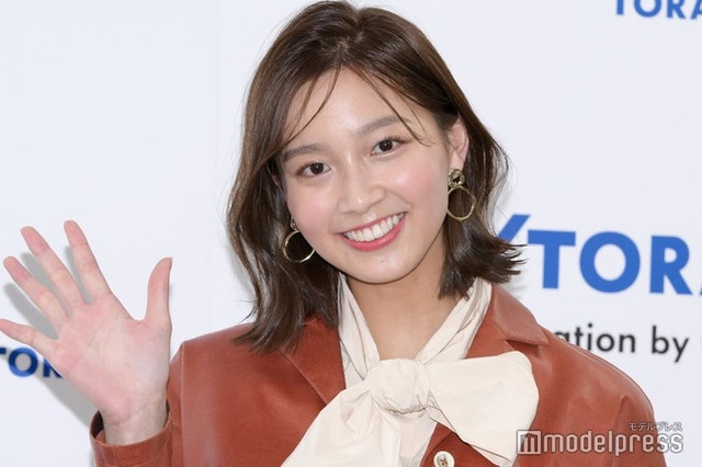 「2024年東レキャンペーンガール」合同取材に出席した間瀬遥花（C）モデルプレス