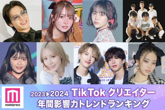 2023年間「TikTokクリエイター影響力トレンドランキング」トップ30（C）モデルプレス