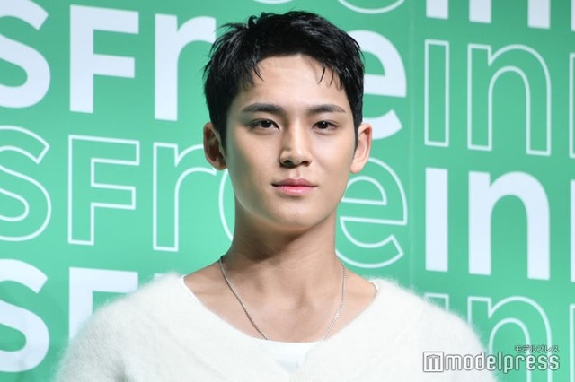 「INNISFREE」のPR発表会出席で緊急来日したMINGYU（C）モデルプレス