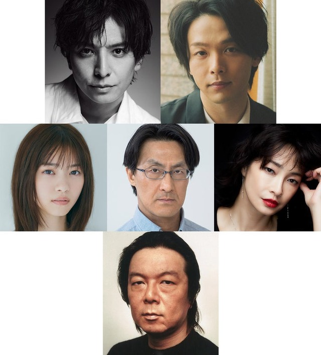 （左上から時計回りに）生田斗真、中村倫也、りょう、古田新太、西野七瀬、粟根まこと（提供写真）