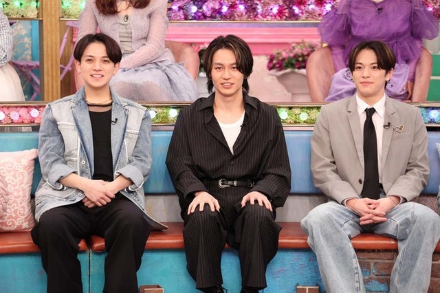 （左から）宮近海斗、松田元太、松倉海斗（C）フジテレビ