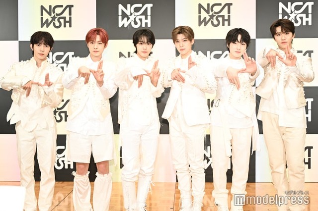 たNCT WISH（左から）リョウ、ユウシ、リク、シオン、サクヤ、ジェヒ（C）モデルプレス