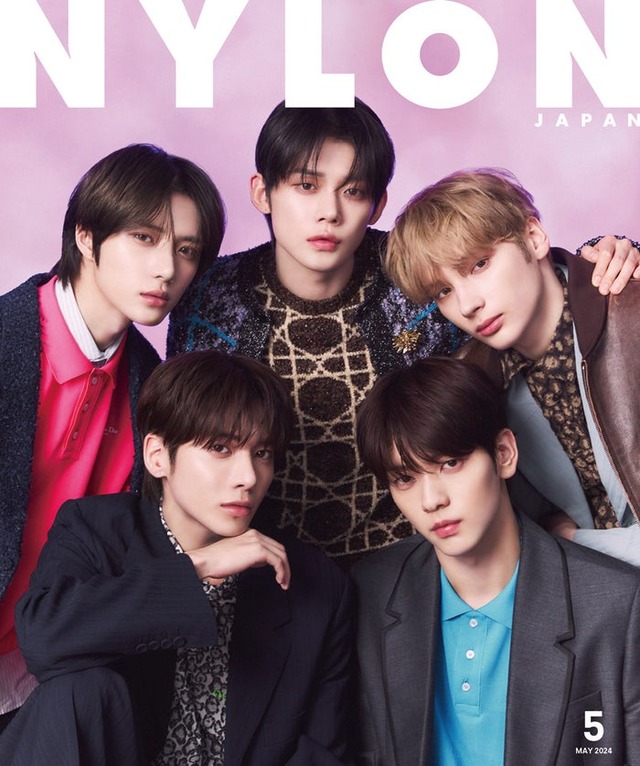 「NYLON JAPAN」5月号（カエルム、3月28日発売）表紙：TOMORROW X TOGETHER（C）NYLON JAPAN