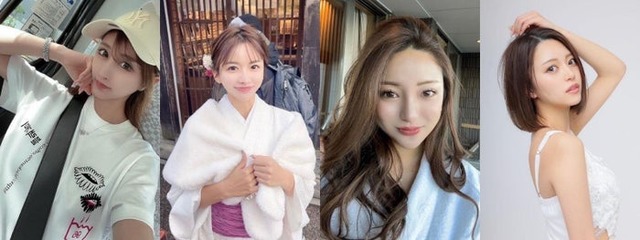 いま名古屋の男性が沼にはまるキャバ嬢たちが、美容・美ボディの秘訣を告白 ストイックなルーティンがモテにつながる？（左から夢咲りおな、藤崎つかさ、小鳥遊茜、椿みわ）（提供画像）