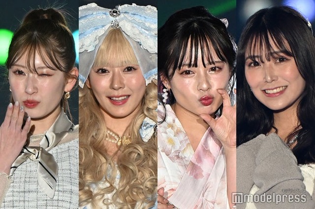 吉田朱里、渡辺美優紀、山田菜々、白間美瑠（C）モデルプレス