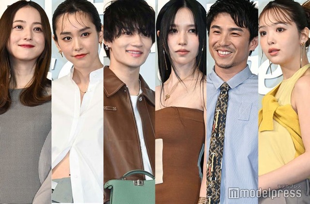 （左から）佐々木希、桐谷美玲、佐野勇斗、ミナ、中尾明慶、藤田ニコル（C）モデルプレス