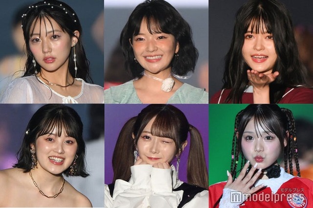 （上段左から時計回り）田中美久、田中芽衣、景井ひな、古澤里紗、谷崎早耶、福山絢水（C）モデルプレス