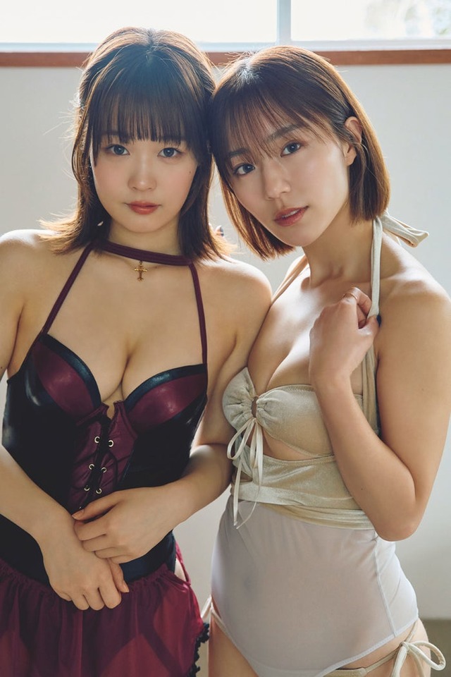 上杉真央、井手美希（C）後野順也／週刊プレイボーイ