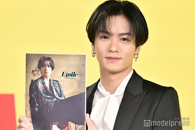 写真集「川村壱馬1st写真集 Etoile」発売記念プレス取材会に出席した川村壱馬（C）モデルプレス