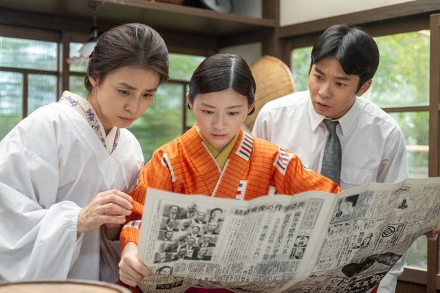 石田ゆり子、伊藤沙莉、仲野太賀「虎に翼」第21話より（C）NHK