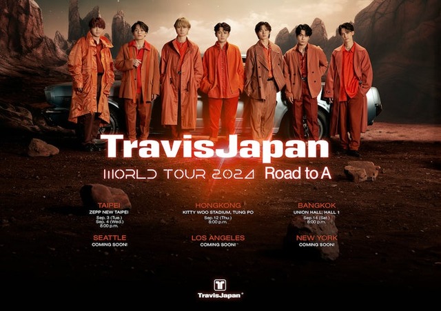 Travis Japan「Travis Japan World Tour 2024 Road to A」ツアーポスター（提供写真）