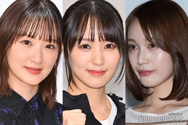 生駒里奈、菅井友香、中村ゆりか（C）モデルプレス