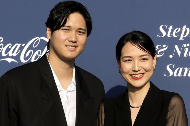 大谷翔平、田中真美子さん／Photo by Getty Images