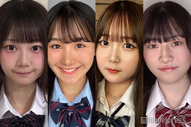 「女子高生ミスコン2024」中部エリア暫定上位4人