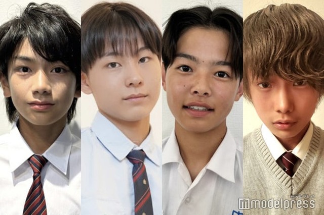 「男子中学生ミスターコン2024」西日本ブロックA暫定上位4人