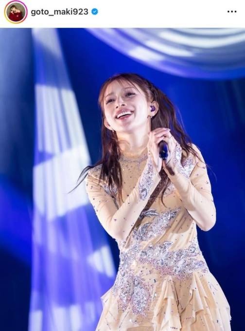 「ずっと全盛期」後藤真希、変わらぬ美貌の25周年ライブステージSHOTに反響「ずば抜けたアイドル感」