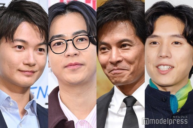 神木隆之介、成田凌、織田裕二、坂東龍汰（C）モデルプレス