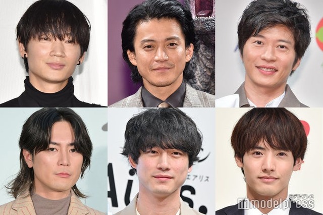 （上段左から時計回り）綾野剛、小栗旬、田中圭、赤楚衛二、坂口健太郎、間宮祥太朗（C）モデルプレス