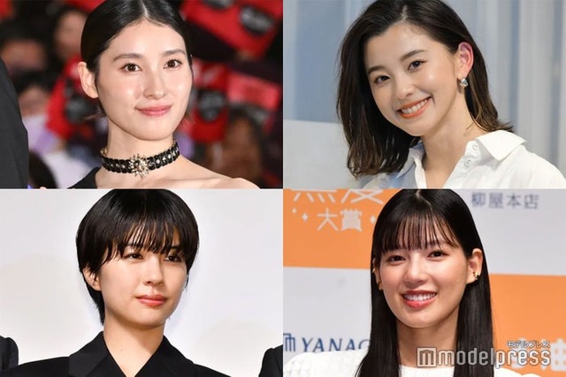 （左上から時計回りに）土屋太鳳、朝比奈彩、石井杏奈、佐久間由衣（C）モデルプレス