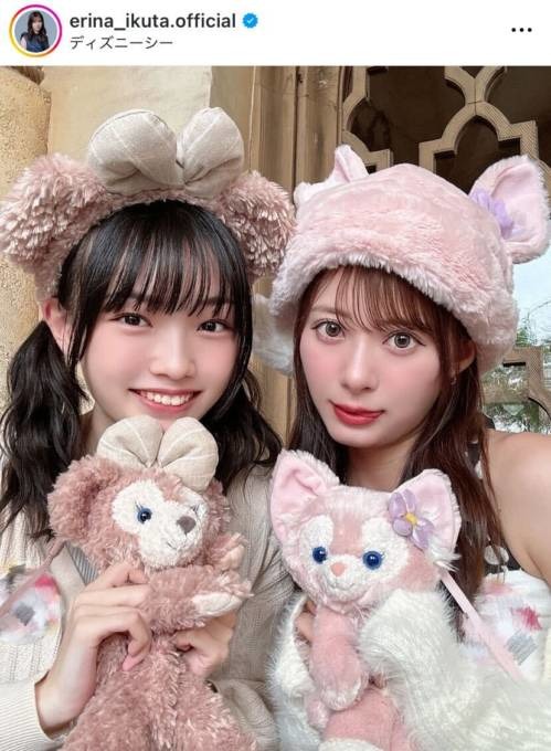 モー娘。生田衣梨奈、山崎愛生とのディズニーシー満喫SHOTに反響「バグってるレベルで可愛い」「コーデも最高！」