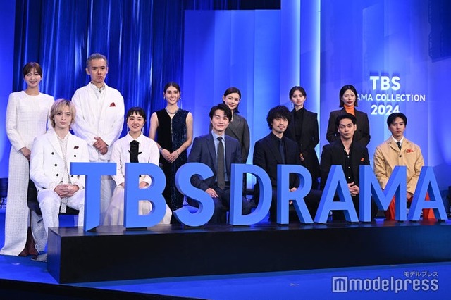 「TBS DRAMA COLLECTION 2024 AUTUMN」に出席した（上段左から）岡崎紗絵、渡部篤郎、土屋太鳳、杉咲花、齋藤飛鳥、桜井ユキ（下段左から）玉森裕太、奈緒、神木隆之介、 斎藤工、柳楽優弥、坂東龍汰（C）モデルプレス