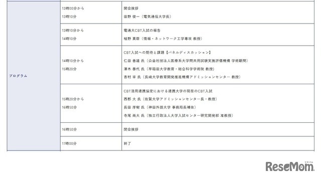 教科「情報」を含むアイテムバンク式CBTによる大学入試の試み：プログラム