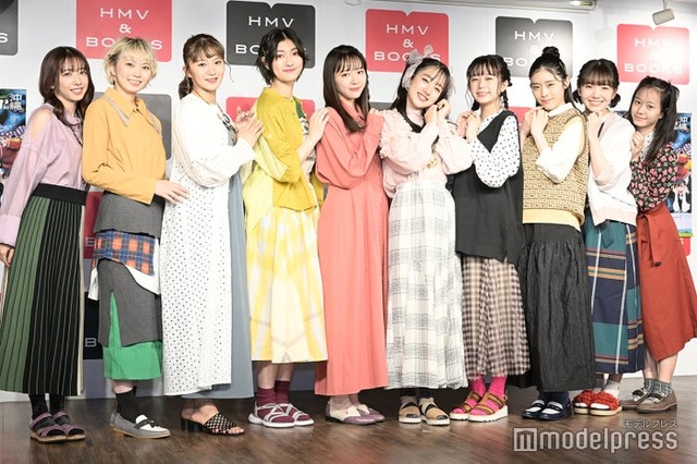 私立恵比寿中学（左から）真山りか、安本彩花、星名美怜、小林歌穂、中山莉子、桜木心菜、小久保柚乃、風見和香、桜井えま、仲村悠菜（C）モデルプレス