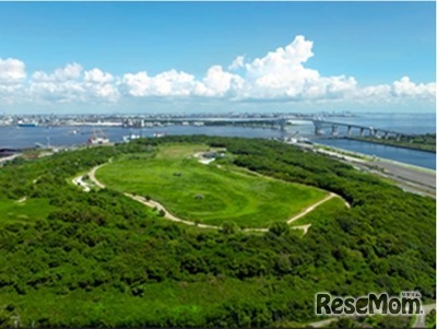 現在の海の森公園の全景