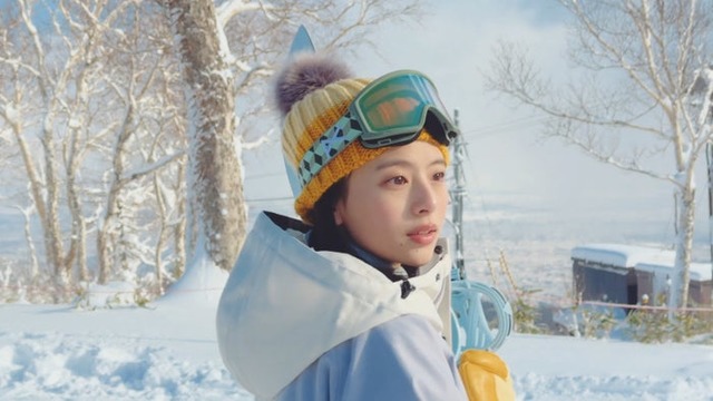 出口夏希「JR SKISKI」CMカット（提供写真）