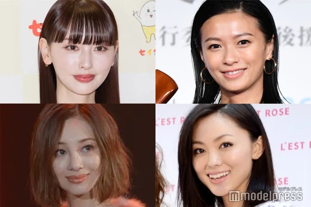 （左上から時計回りに）鈴木えみ、榮倉奈々、徳澤直子、木下ココ（C）モデルプレス