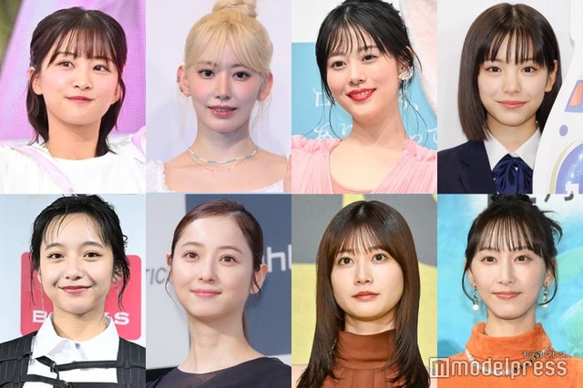 （左上から時計回りに）原田葵、サクラ、高畑充希、當真あみ、松井玲奈、生見愛瑠、佐々木希、山之内すず（C）モデルプレス