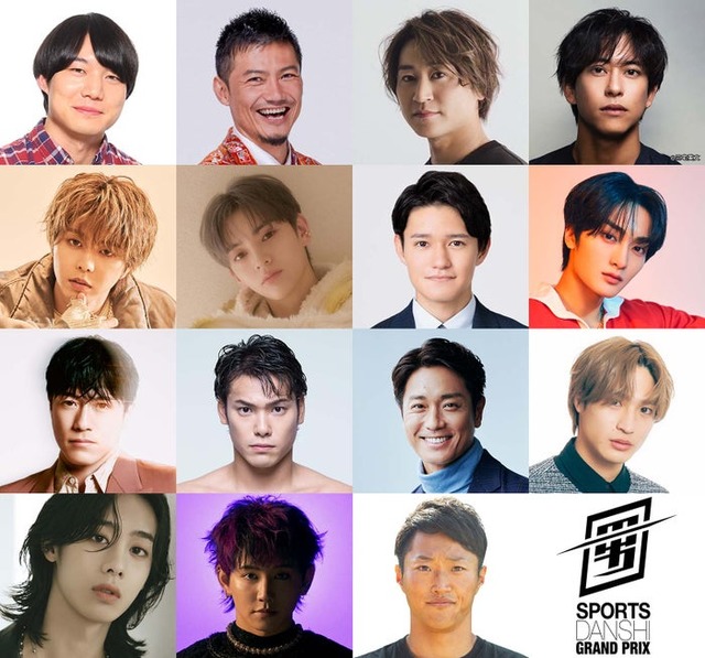 （1段目左から）青木マッチョ、岩永洋昭、金子侑司、佐野岳（2段目左から）SEIYA、ソンユン、高柳光希、テヨン（3段目左から）中務裕太、中村克、永井大、平野泰新（4段目）ヒョンユル、MASHIHO、山本良幸（提供写真）