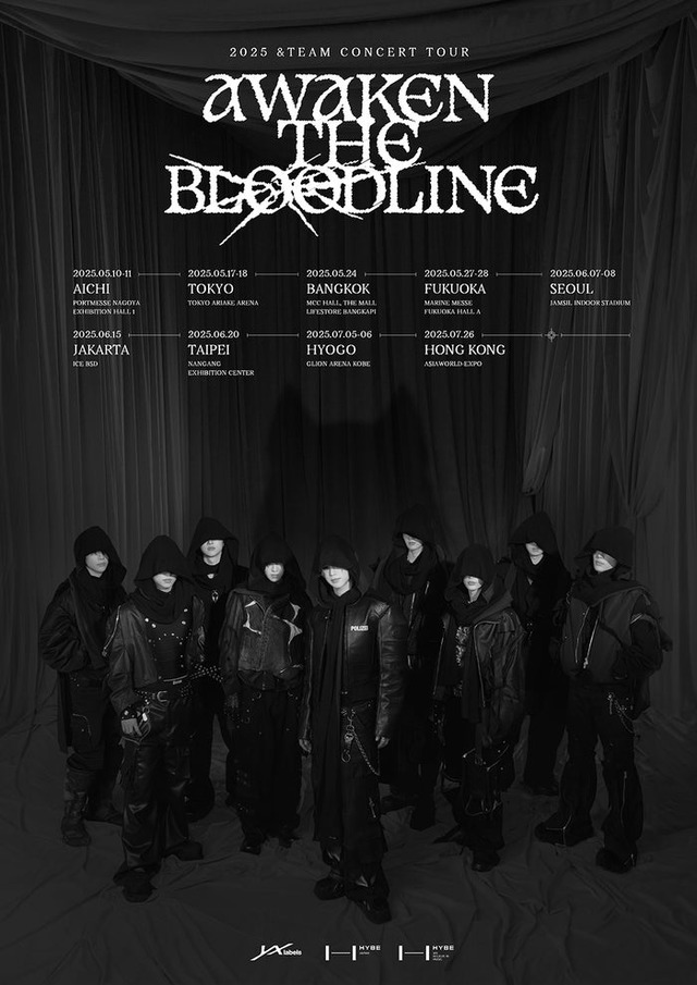 &TEAM「2025 &TEAM CONCERT TOUR 'AWAKEN THE BLOODLINE'」ビジュアル（提供写真）