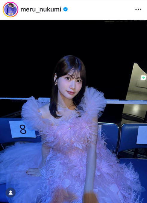 めるる、ふわふわドレスの美麗SHOTに反響「最高にかわいい」「お姫様みたい！」