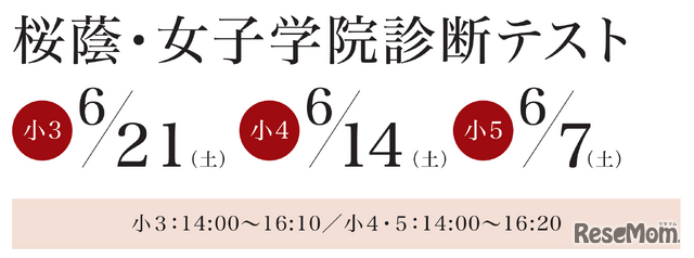 桜蔭・女子学院診断テスト