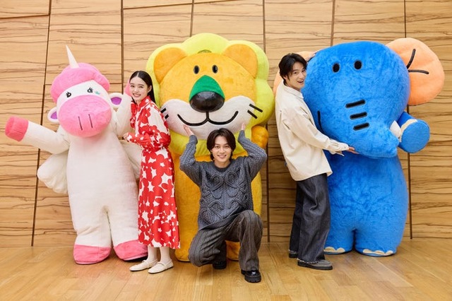 高石あかり、松田元太、水上恒司（C）ギンビス（C）劇場版 「たべっ子どうぶつ」製作委員会