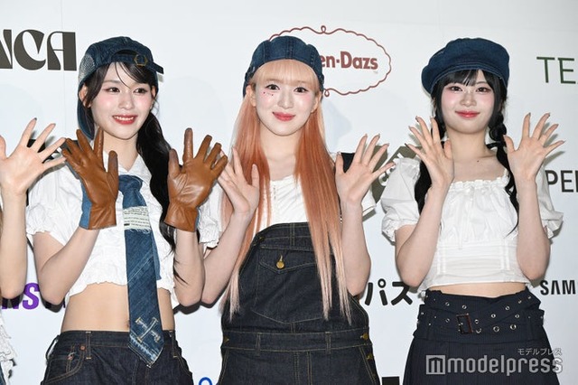 ME:I／RAN（石井蘭）、SUZU（山本すず）、RINON（村上璃杏）（C）モデルプレス