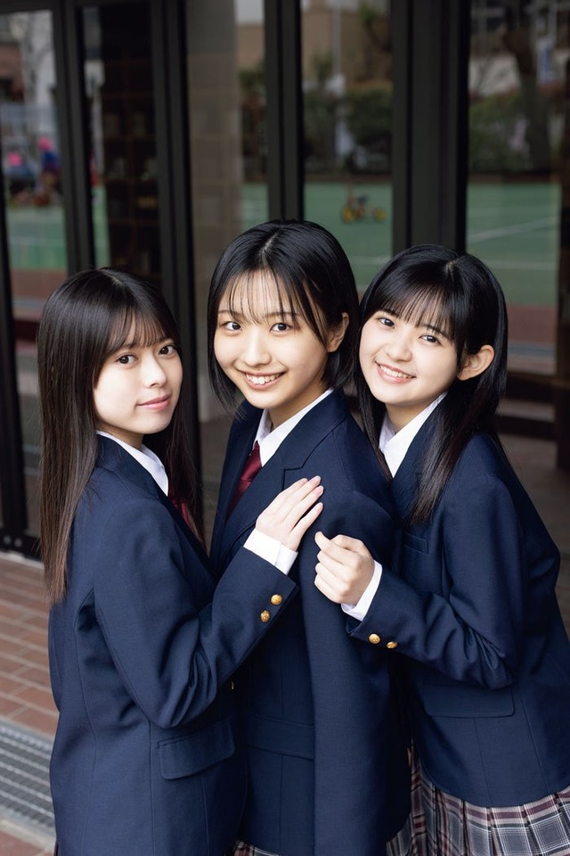 上村麗菜、弓桁朱琴、石井泉羽（画像提供：小学館）