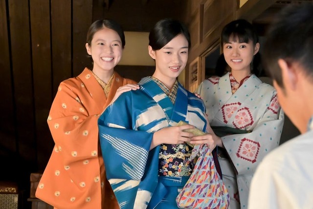 今田美桜、河合優実、原菜乃華「あんぱん」（C）NHK
