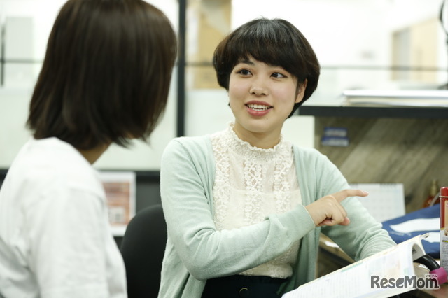 生き生きした表情で働く姿が印象的だ