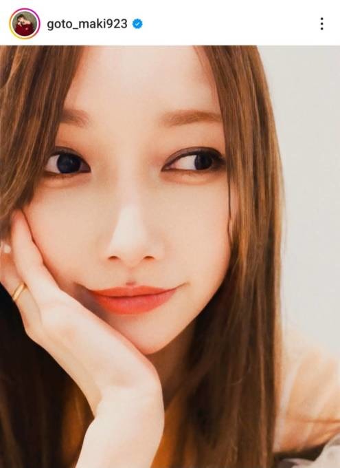 後藤真希、美肌が際立つ“盛れメイク”SHOTにファンうっとり「ビジュ最高」「何この可愛さ」