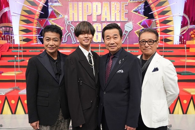 中山秀征、永瀬廉、三宅裕司、赤坂泰彦（C）日本テレビ