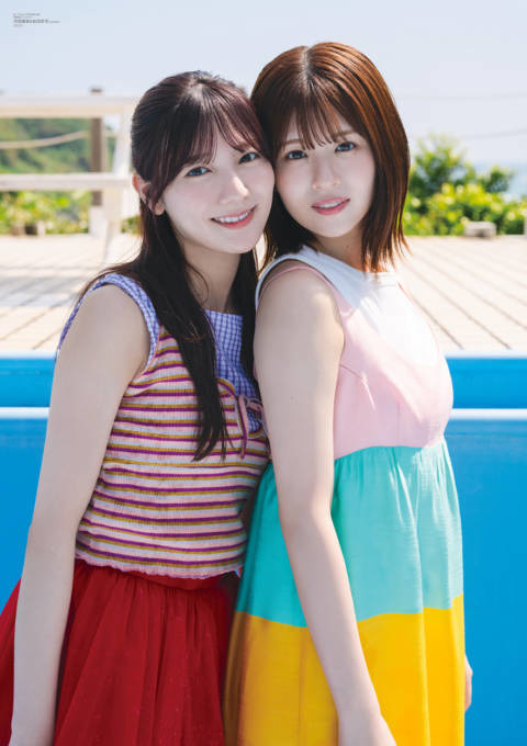 日向坂46河田陽菜&松田好花、ノースリーブの衣装で爽やかに！“ひなこの”コンビがフレッシュに魅せる