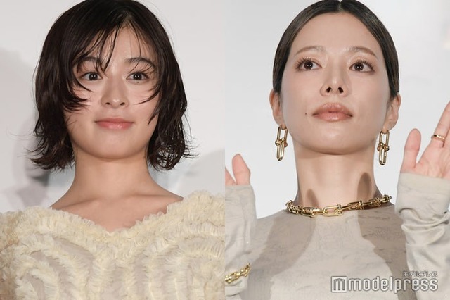 「フロントライン」ジャパンプレミアに登壇した森七菜、桜井ユキ（C）モデルプレス