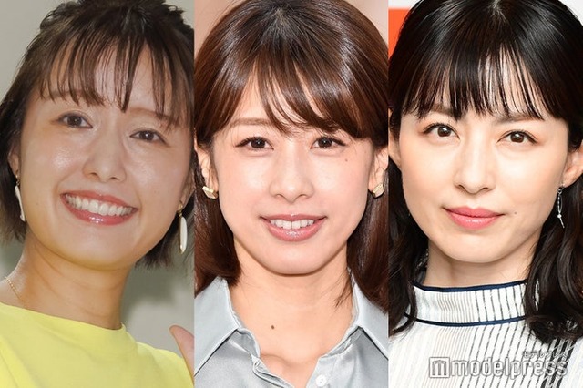 （左から）中村仁美、加藤綾子、平井理央（C）モデルプレス