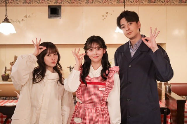 橋本環奈、櫻井優衣、三浦翔平（C）テレビ朝日